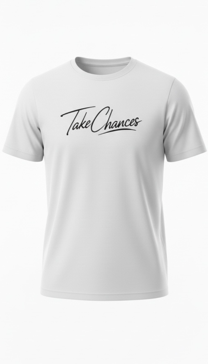 Take Chances Classic Tee —White Edition
